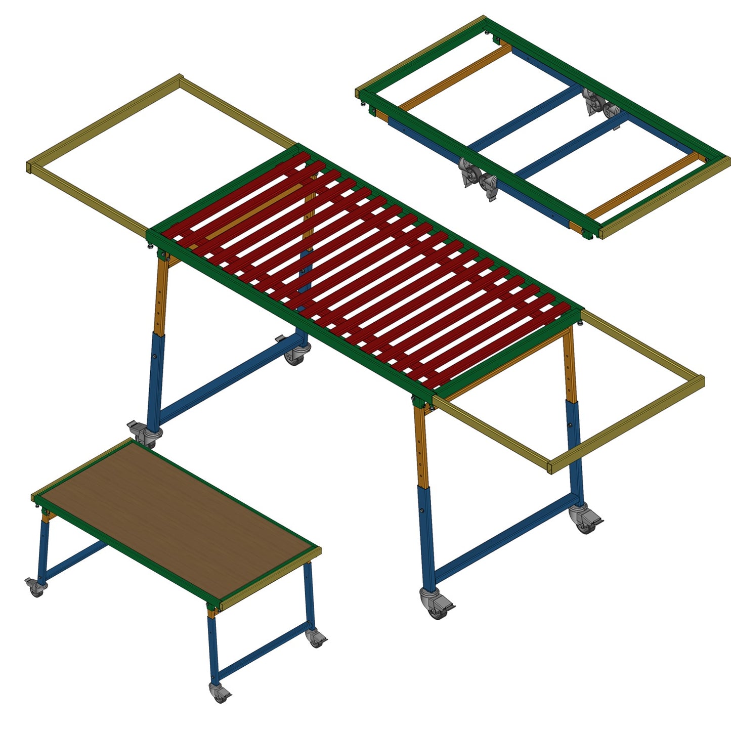Bauplan für eine platzsparende, wandmontierte Werkbank / Schweißtisch