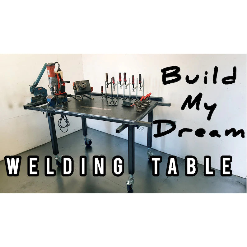 Greatest Welding Table build (Dreambuild) Plan set + DWG file from the Tabletops