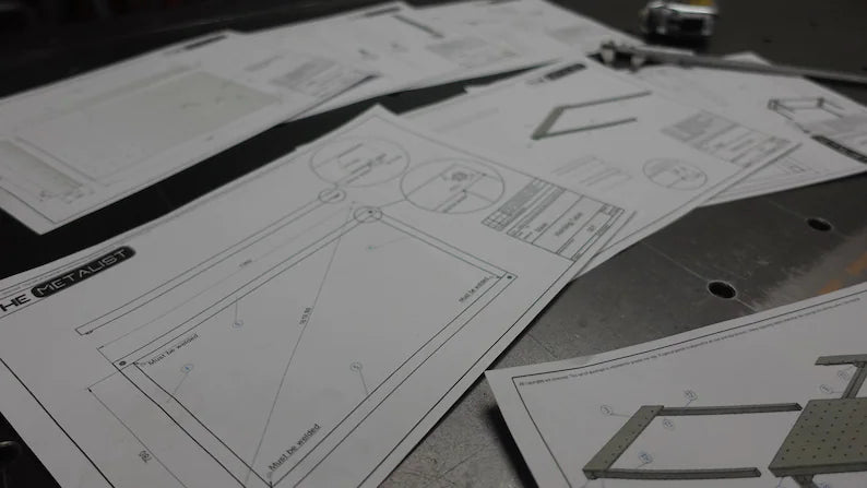 Greatest Welding Table build (Dreambuild) Plan set + DWG file from the Tabletops