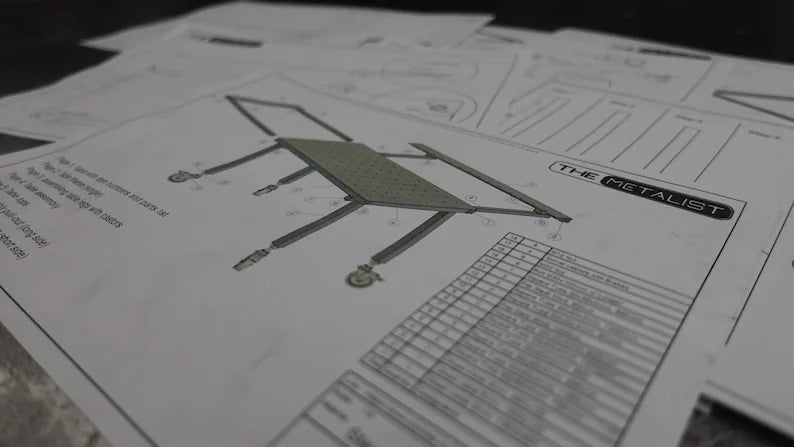 Greatest Welding Table build (Dreambuild) Plan set + DWG file from the Tabletops