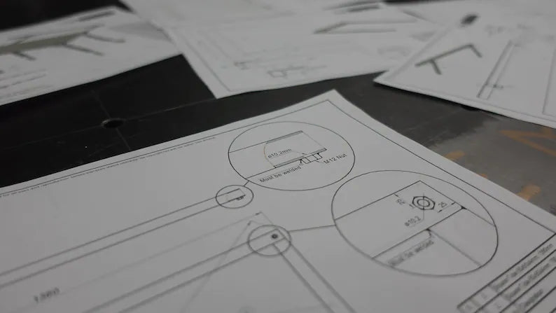 Greatest Welding Table build (Dreambuild) Plan set + DWG file from the Tabletops